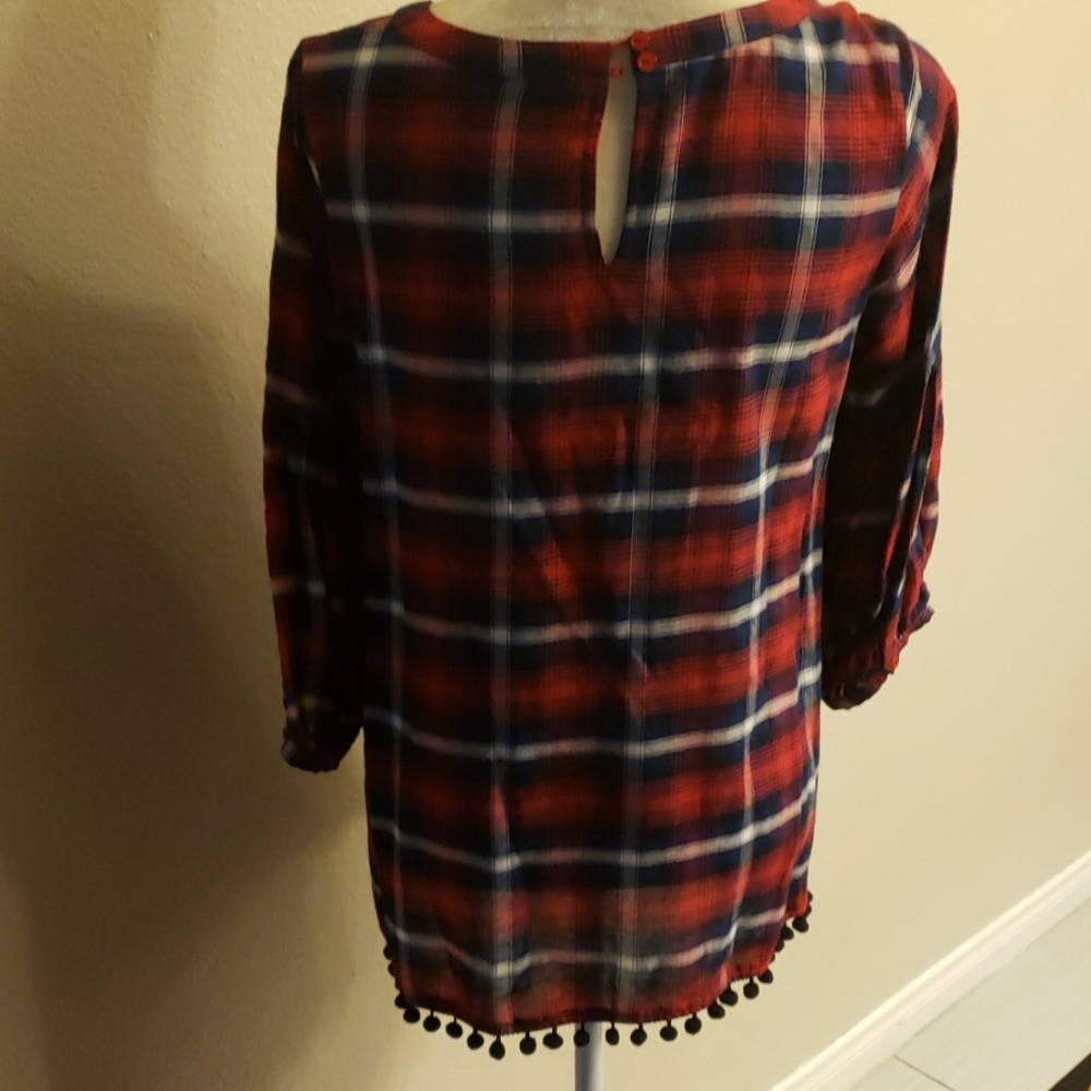 Doe & Rae checkered  top - Picture 3 of 4